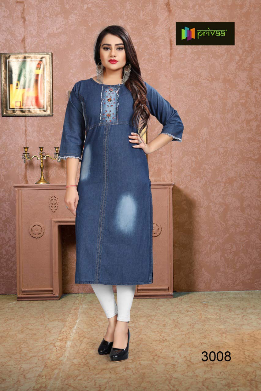 Chokidar Vol-3 Privaa Applica Design Denim Kurti Chokidar Vol-3 Privaa Applica Design Denim Kurti